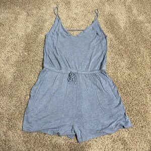 H&M Light Blue Sleeveless Jumpsuit
